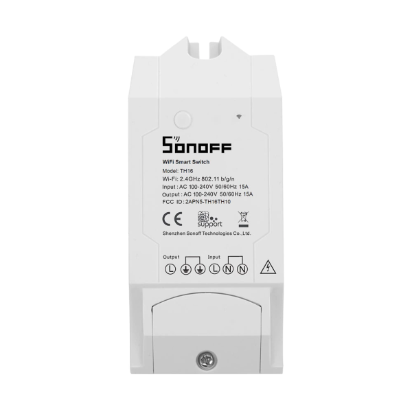 SONOFF – TH16 Wi-fi прекъсвач с опция за термо или влаго регулатор – 16A | 3500W