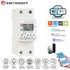 SMTONOFF WiFi Интелигентен Превключвател Измервател на енергия Термометър 2P 63A