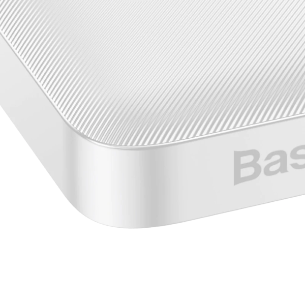 Shome Bulgaria Baseus Bipow Преносима батерия с дисплей 10000mAh 20W с USB-A към Micro USB кабел 0.25m Бял цвят