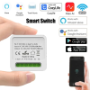 WiFi DIY Мини Интелигентен Безжичен Двупосочен Превключвател 10А Alexa Google Home Cozylife Xiao Ai APP