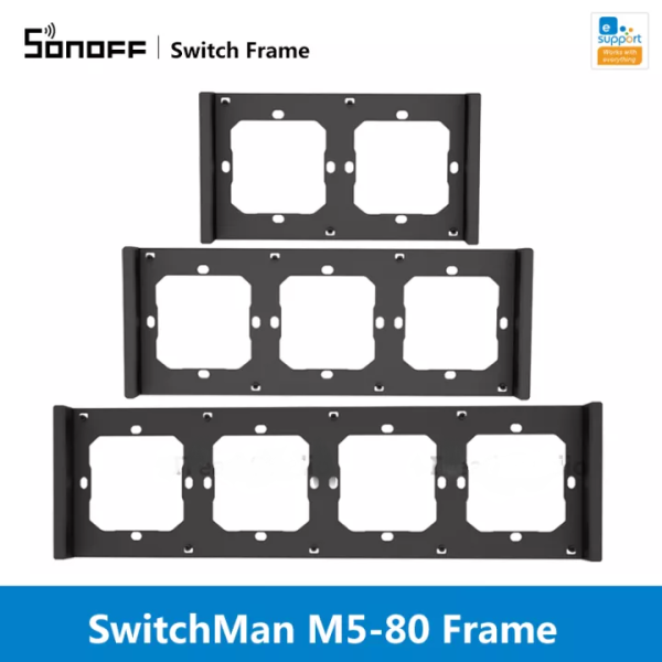 SONOFF Рамка за Интелигентен Превключвател M5 Сив цвят