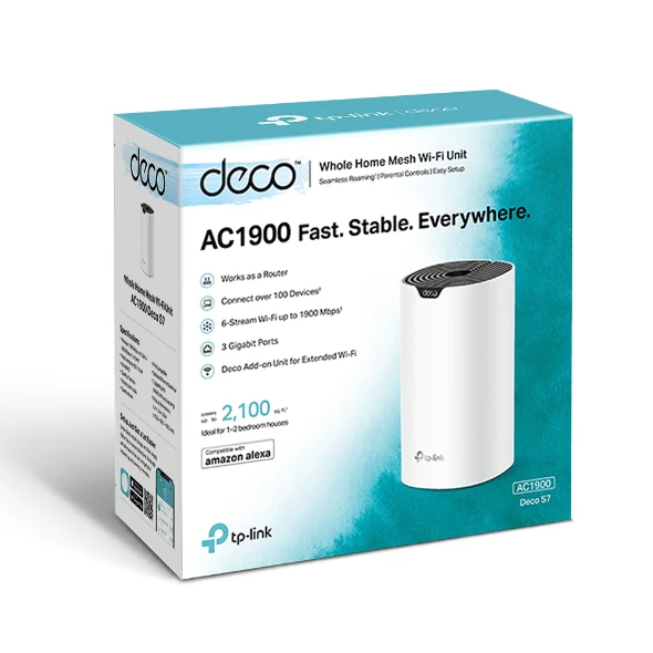 DECO S7 AC1900 Mesh Wi-Fi Рутер Dual-Band 3x3 MU-MIMO С пълно покритие на дома - Image 3