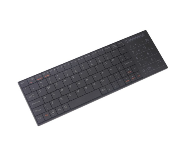IPazzPort KP-810-25 2.4G Мини безжична клавиатура с тъч (сензорни) цифрови бутони Подходяща за Таблет Мини компютър и ТВ бокс