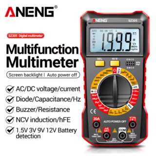 ANENG SZ305 Многофункционален цифров мултиметър True RMS Тестер за AC/DC Напрежение Ток Съпротивление