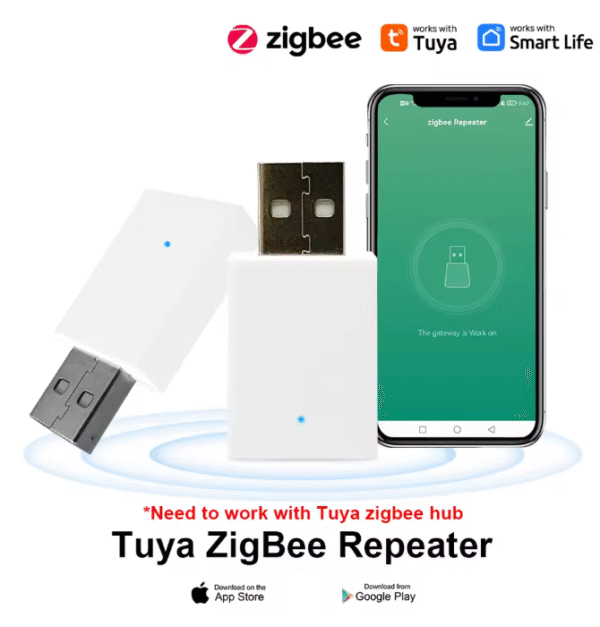 Zigbee USB Усилвател на сигнал Разширяване на обхвата на Zigbee мрежата Автоматизация в интелигентния дом