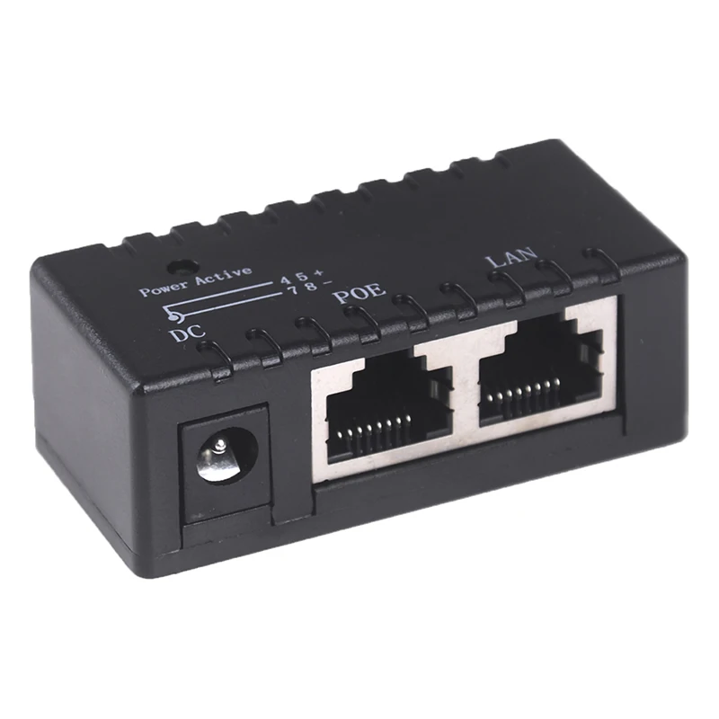 10/100/1000Mbps 12–52V Gigabit Passive PoE Инжектор и Сплитер – PoE адаптер за IP камери