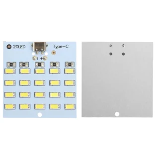 5730 SMD USB Micro LED Осветителен панел 5V 430–470mA Бяла светлина Type-C интерфейс