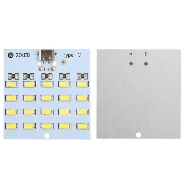 5730 SMD USB Micro LED Осветителен панел 5V 430–470mA Бяла светлина Type-C интерфейс