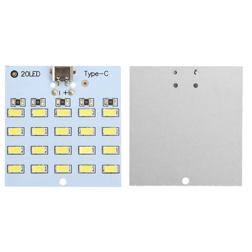 5730 SMD USB Micro LED Осветителен панел 5V 430–470mA Бяла светлина Type-C интерфейс