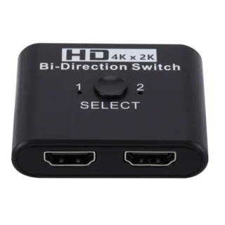 4Kх2K HDMI превключвател 2-портов Суич за лаптоп, PC, PS3/4, TV Box, проектор (1x2 / 2x1 адаптер)