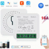 Tuya WiFi 16А Смарт Превключвател Двупосочно управление Таймер Безжично управление Автоматизация на дома Съвместим Alexa и Google Home