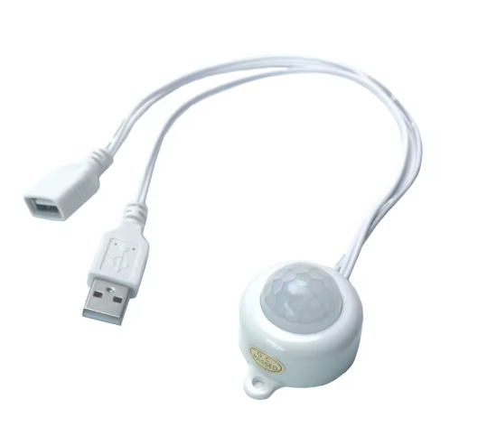 Сензорен ключ за осветление с детектор за движение USB 5V PIR сензор за движение с таймер и автоматично включване/изключване