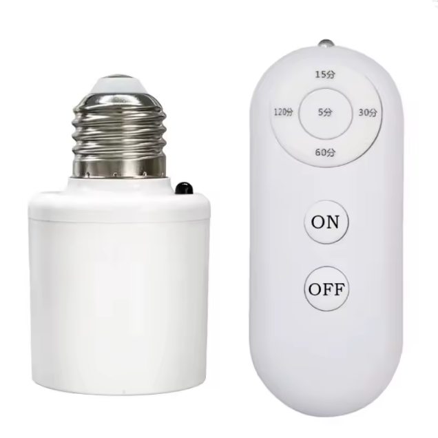 E27 Многофункционален превключвател за осветление 60W Безжично дистанционно управление Смарт таймер