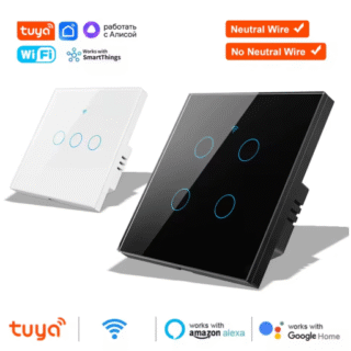 WiFi + RF + Bluetooth Смарт Tuya Сензорен Превключвател Без неутрален проводник