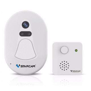 VStarcam D1 WIFi RF2.4G Звънец за врата с камера Нощно виждане Eye4 APP