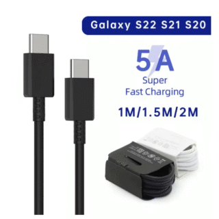 2 бр. PD 45W USB-C кабел за бързо зареждане 1.5М Съвместим със Samsung Galaxy S20/S21/S22/S23 Ultra, Note 10, A53, A54 и други устройства