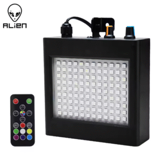 108 LED RGB Строб Светлини за Парти и DJ Активирани от Звук с Регулируема Скорост