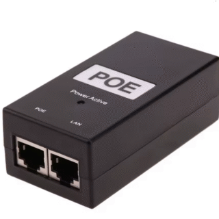 PoE Захранващ инжектор 48V 1A Съвместим със 100 Mbps Стандарт IEEE 802.3af/at