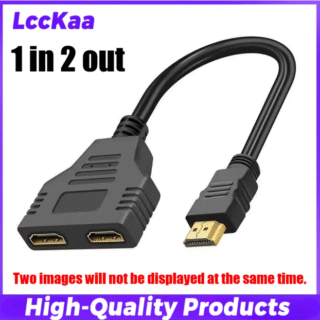 HDMI Сплитер Kабел Двоен HDMI порт 1080P Адаптер за Лаптоп Телевизор ТВ бокс и Монитор